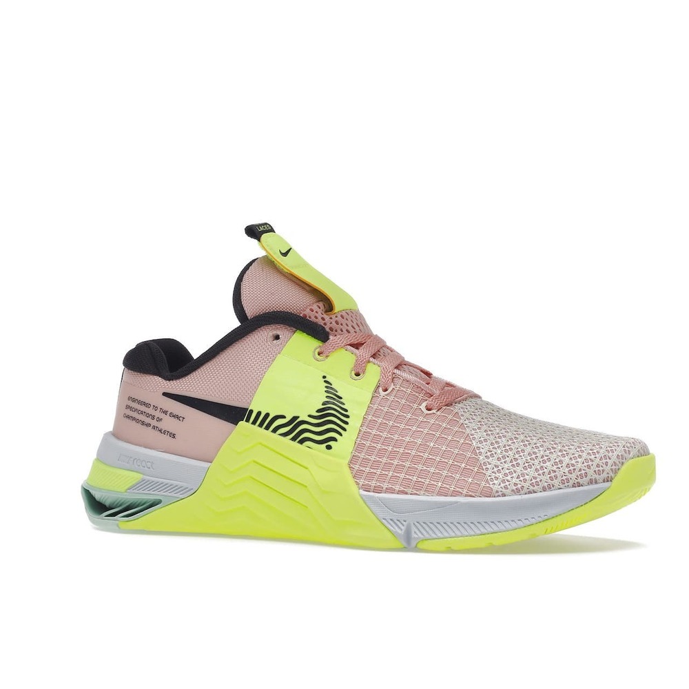 Nike Pink and Neon Green Athletic Shoes